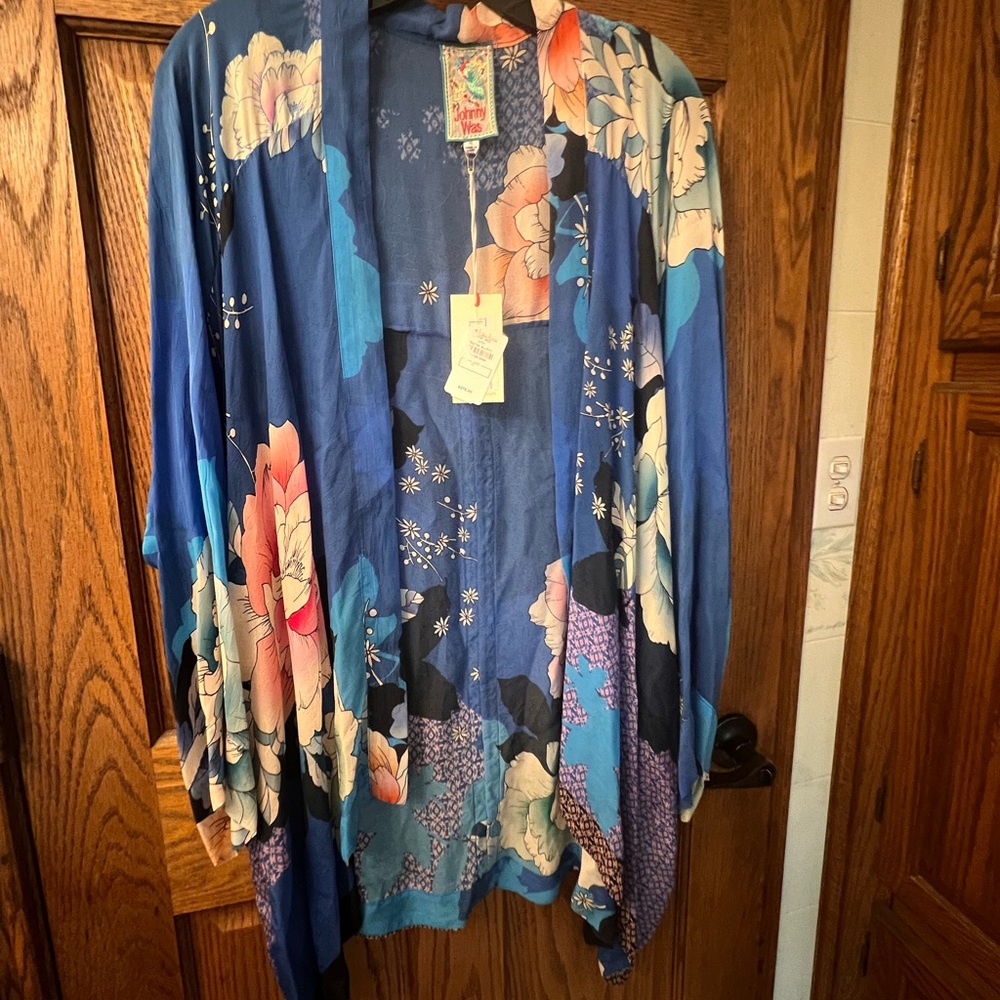 Johnny Was Silk Kimono XL